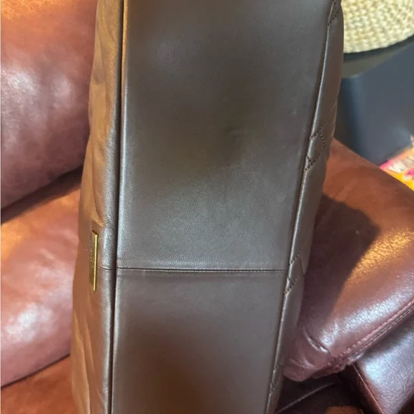 Kurt Geiger Chocolate Quilted Shoulder Bag - Picture 7 of 8